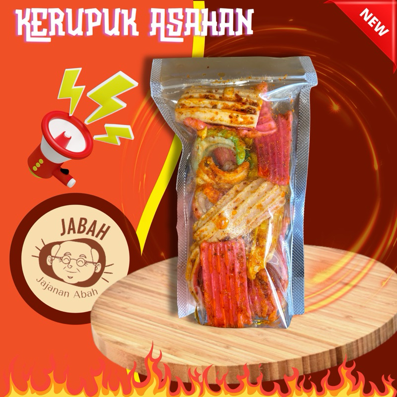 

(JABAH) Kerupuk Asahan Cemilan Makanan Ringan Pedas Snack Keripik Kering Jajanan Camilan