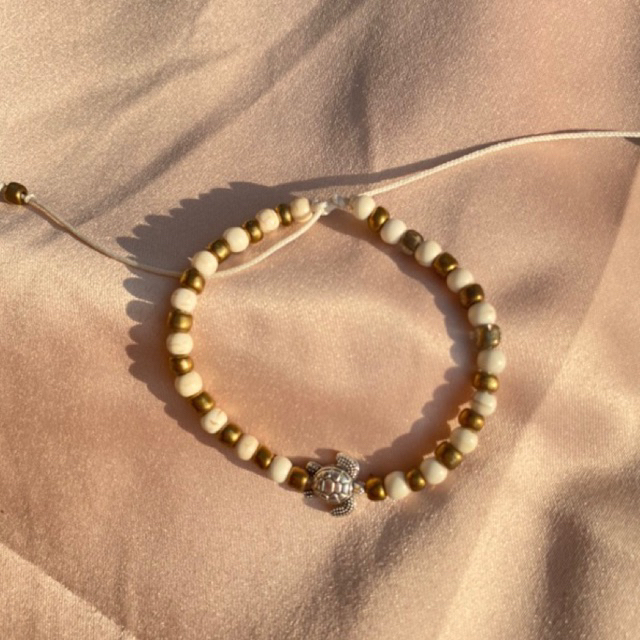 Gelang Serut - Turtle White Gold