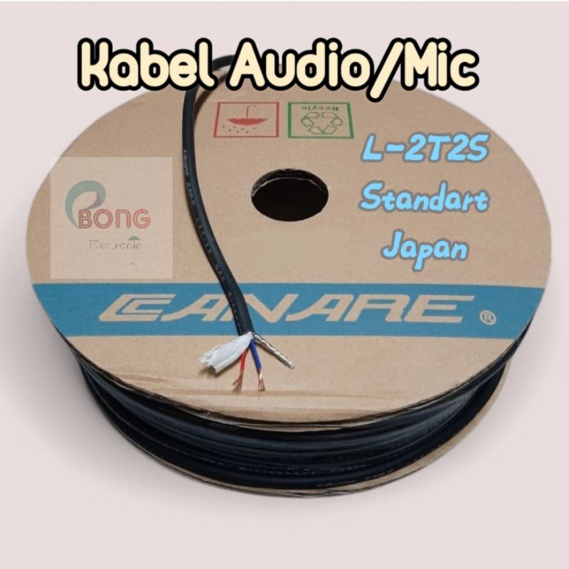 Kabel Audio / Mic 1 Roll / 100 yard ( -+ 80 Meter) Canare Standar Japan