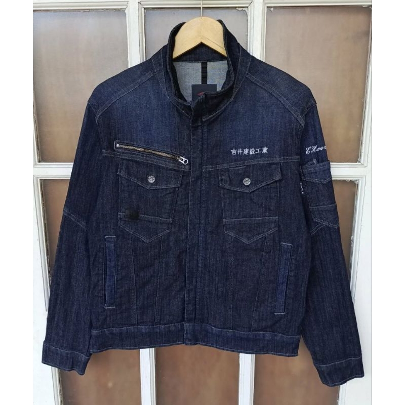 Jaket Jeans Denim Motoran BURTLE