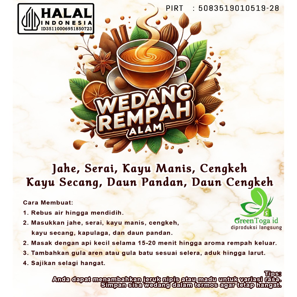 

PAKET KOMPLIT WEDANG REMPAH WEDANG UWUH WEDANG JANCRUK WEDANGAN MINUMAN HERBAL HALAL