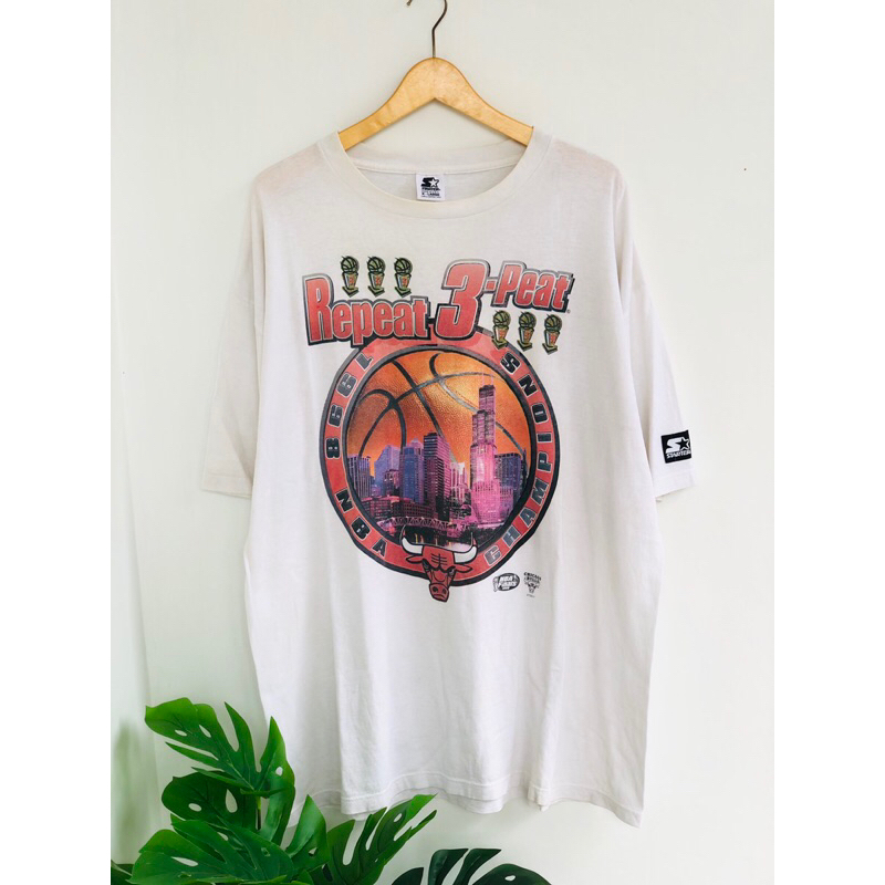 Kaos Starter Vintage 1998 Chicago Bulls Repeat 3 Peat