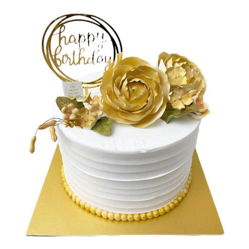 

Cake Gold Flower