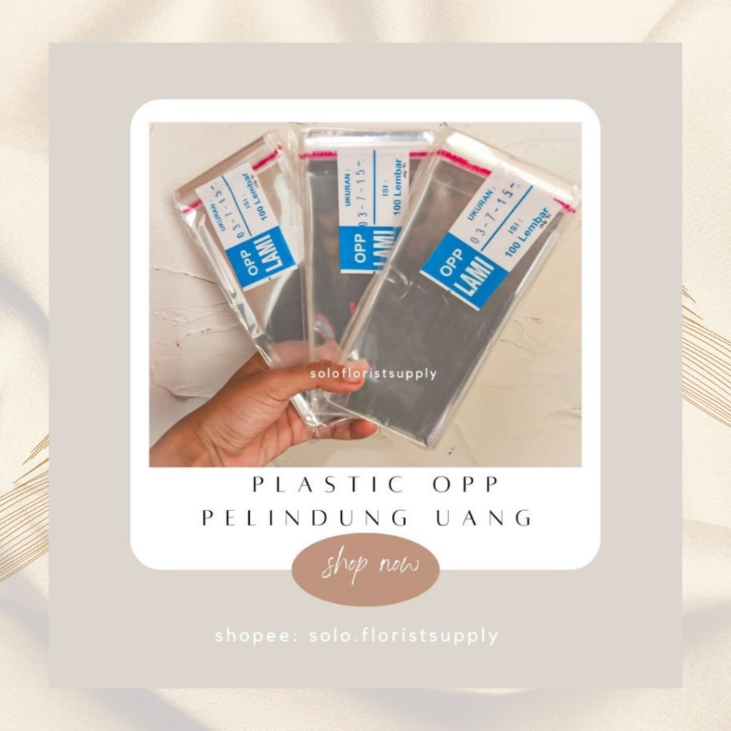

100pcs PLASTIK MONEY BOUQUET DENGAN SEAL PEREKAT PLASTIK OPP 7x15cm PLASTIK BUKET UANG TRANSPARAN