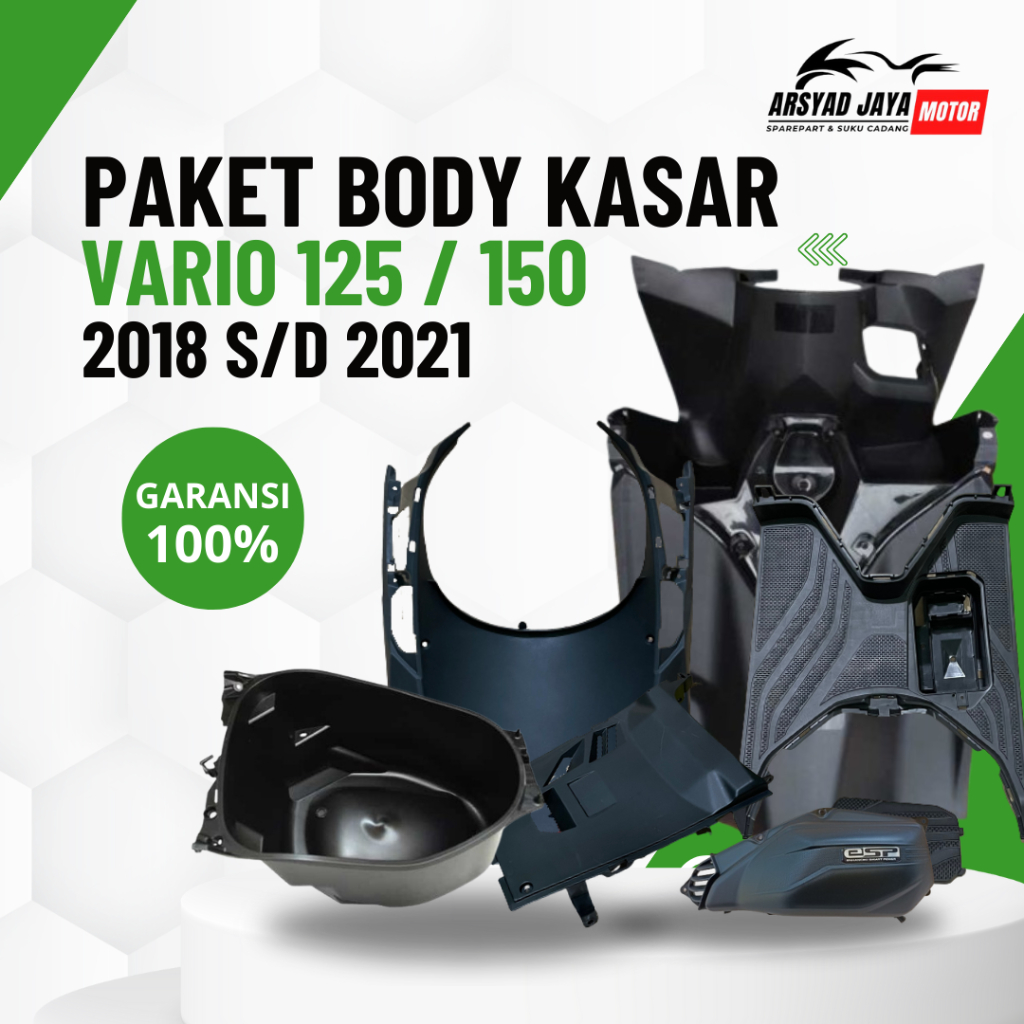 Paket Full Cover Body Bodi Dek Dasbor Kasar Vario 125 150 New Led 2018 2019 2020 2021 2023 K59J K60R