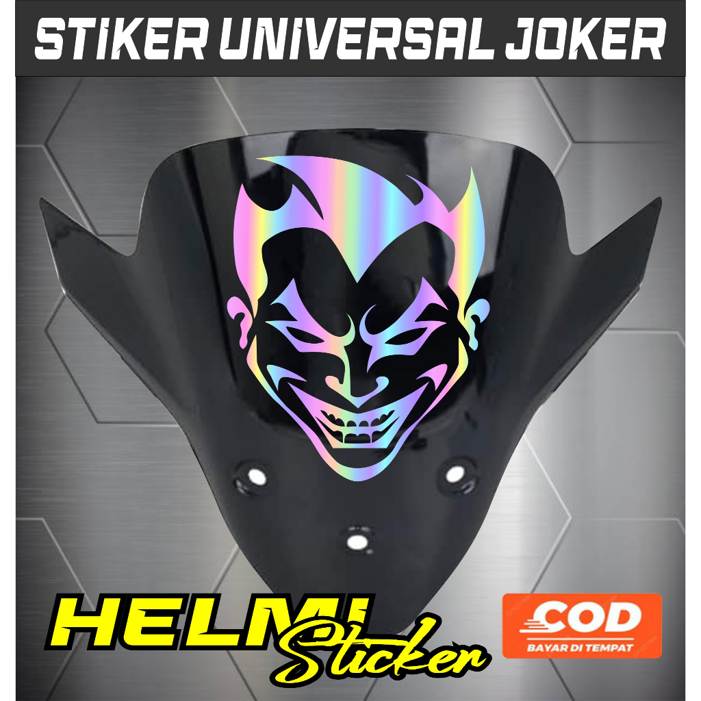 STIKER CUTTING STICKER JOKER VISOR MOTOR MOBIL UNIVERSAL STIKER JOKER UNIVERSAL