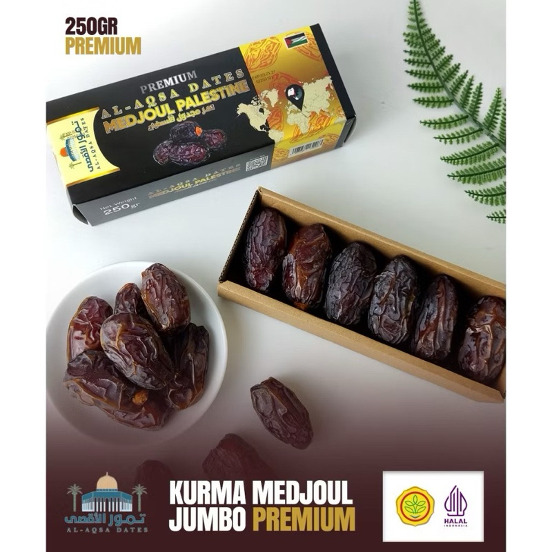 

RB Kurma Medjool Medjoul Premium Jumbo Quality Kemasaan 250gr Original CASTLE Farm x AL Aqsa