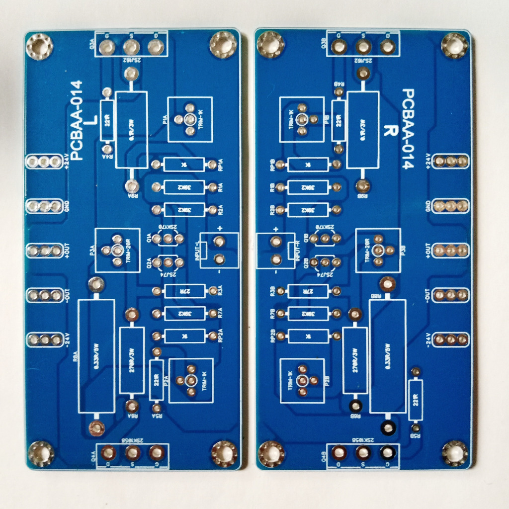 T-Audio PCBAA-014 Based on Firstwatt F7 25W Class-A Audio AmplifierPCB DIY 2SK170 2SJ74 2SK1058 2SJ1