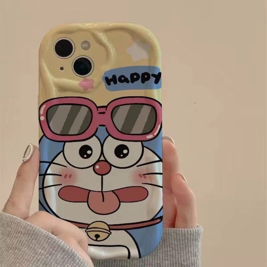 CASE DORAEMON REALME C1 C21 C51 C53 C67 C65 5 PRO 10 4G CASING HP MOTIF DORAEMON LUCU