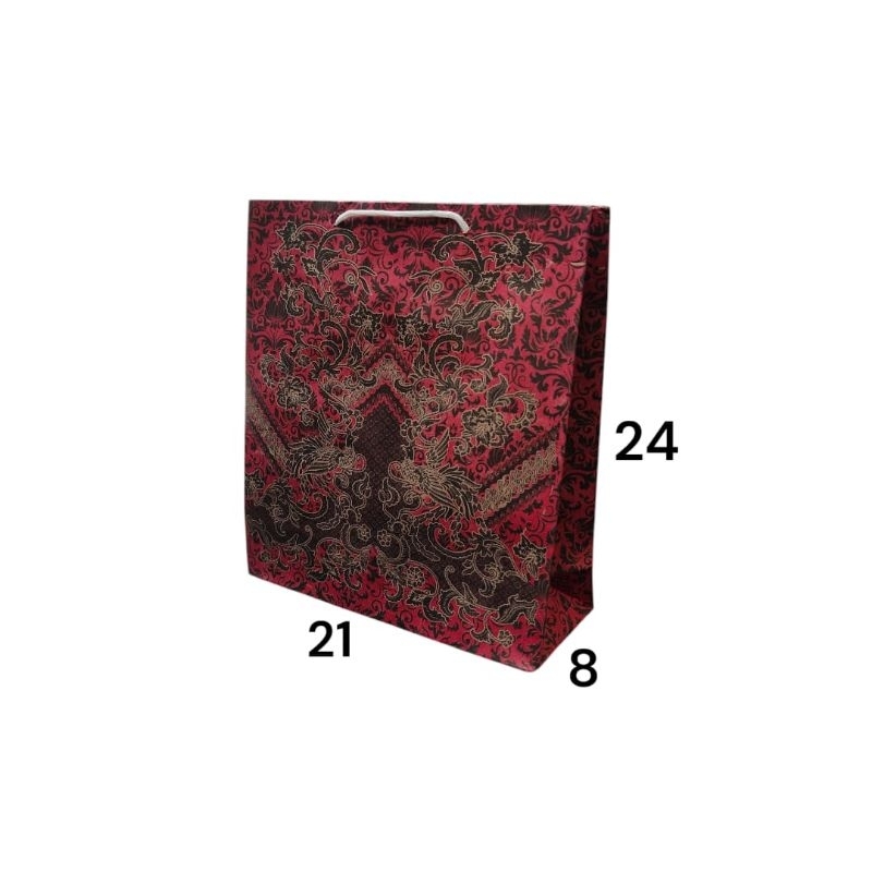 

Paperbag Batik Buku Ukuran 21x24x8 (isi 12 pcs)