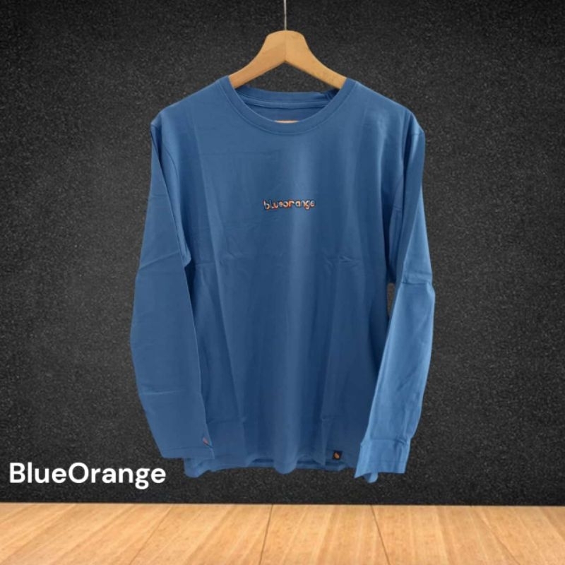 Kaos Panjang Blue Orange Original