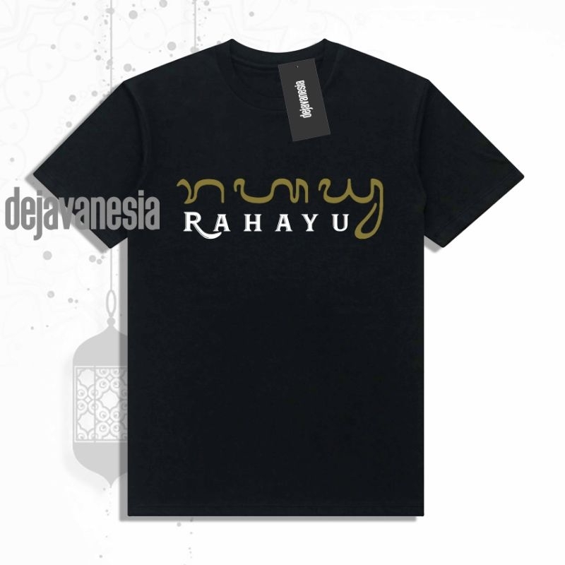 DJVNS TSHIRT KAOS AKSARA JAWA BALI RAHAYU COTTON COMBED 24S
