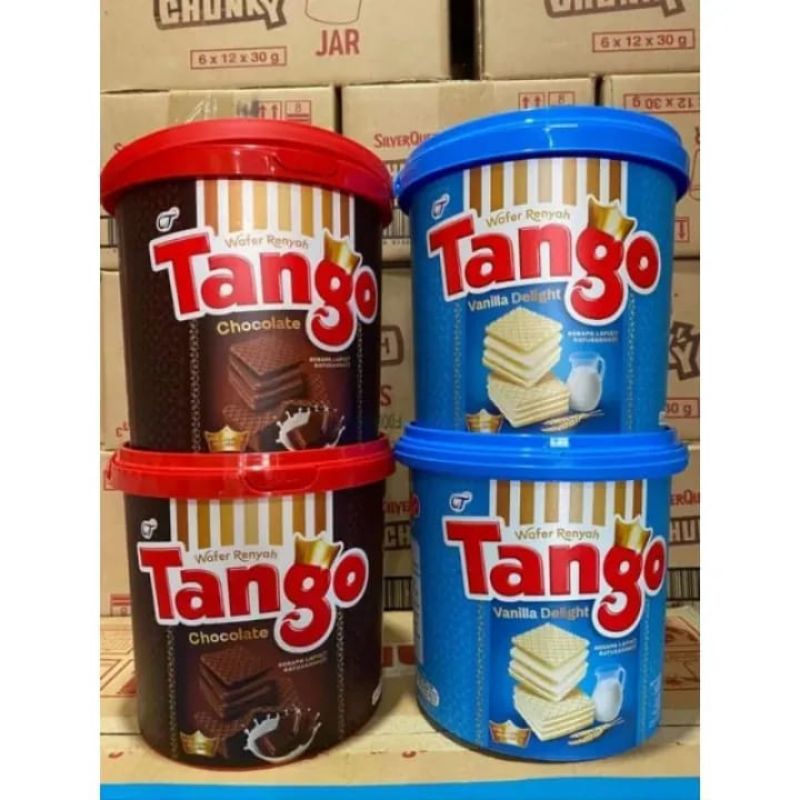 

Tango Wafer Jar 240g 2 varian rasa coklat dan vanilla Tanggo Wafer-Tango Chocolate