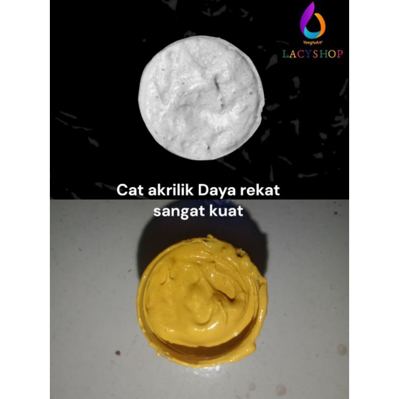 

Cat Akrilik Premium Warna Gold dan Silver Kemasan 20ml