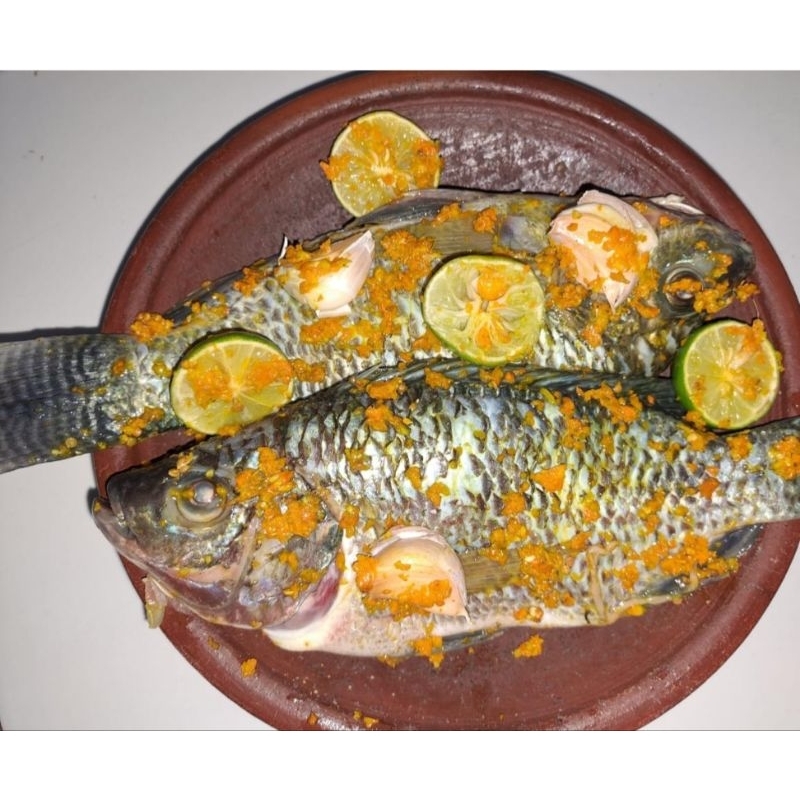 

Ikan Nila bumbu kuning 500 gram isi 3