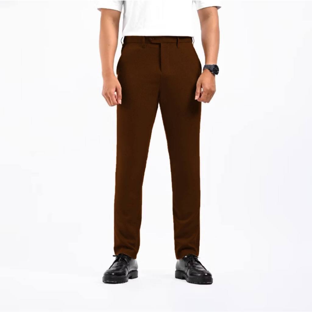celana chino pants pria original ultra waist pinggang melar slimfit  premium import