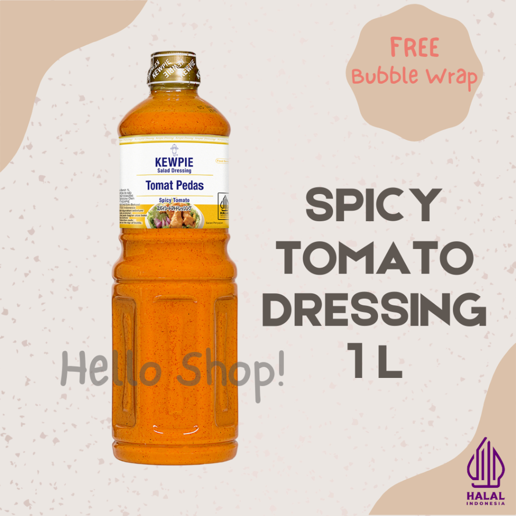 

KEWPIE Salad Dressing Tomat Pedas / Spicy Tomato 1 Liter