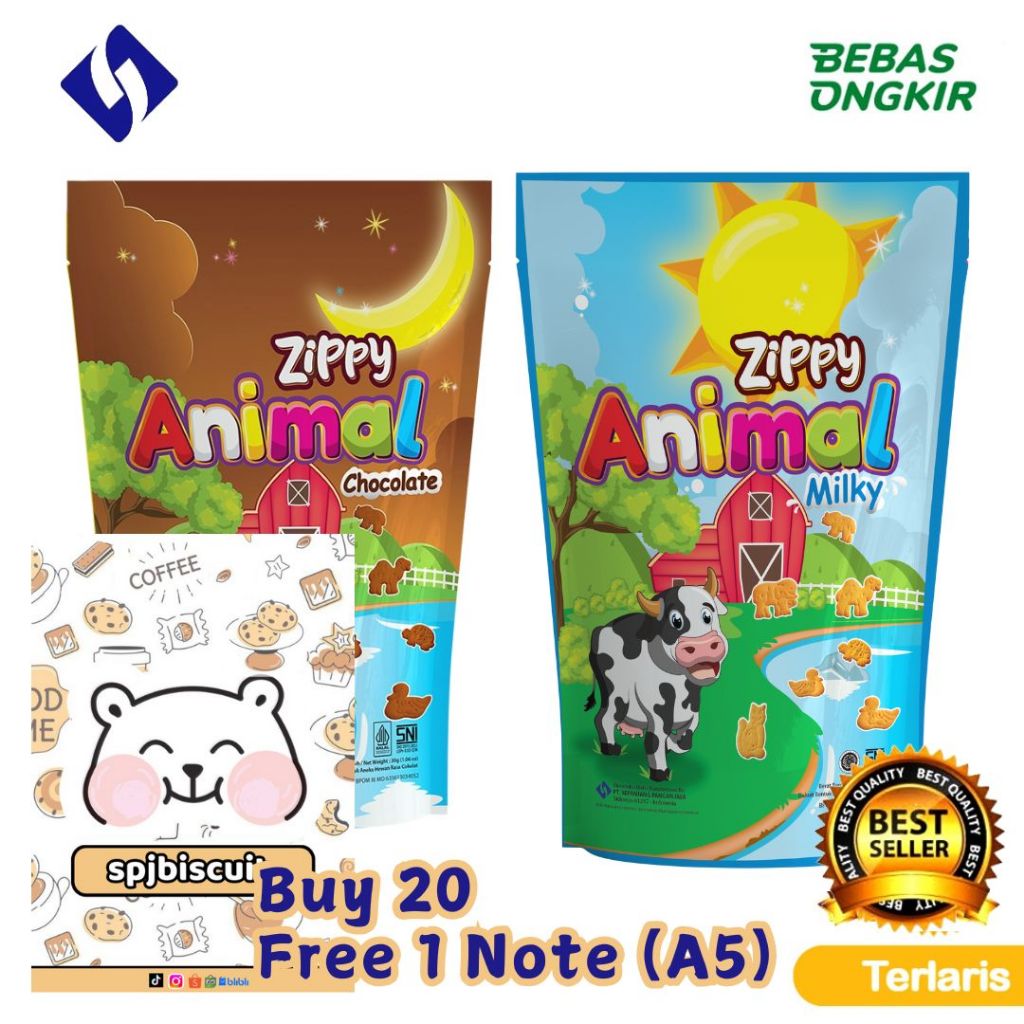 

Zippy Animal Susu dan Cokelat Pouch 30 g