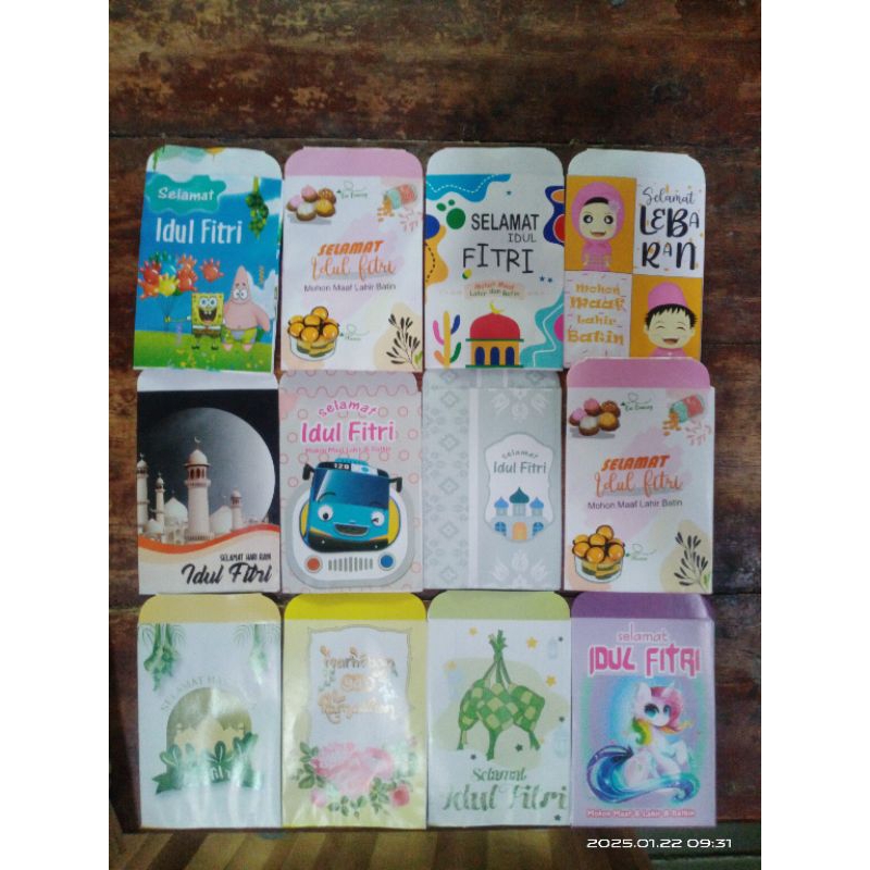 

Amplop Lebaran Motif KARTUN DAN ISLAMI Bahan glossy PAKET 50pcs dan 100PCS