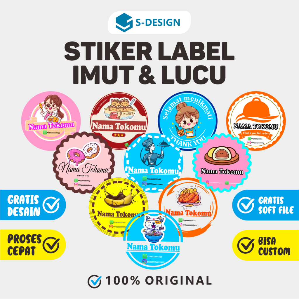 

STICKER / STIKER / LABEL CANTIK / LABEL KEMASAN / STIKER LABEL / STICKER LABEL / STIKER CUSTOM