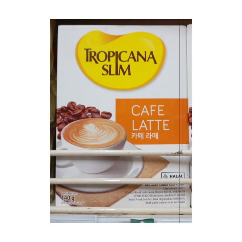 

TROPICANA SLIM COFFE LATTE 140GR (ISI 10 SACHET)