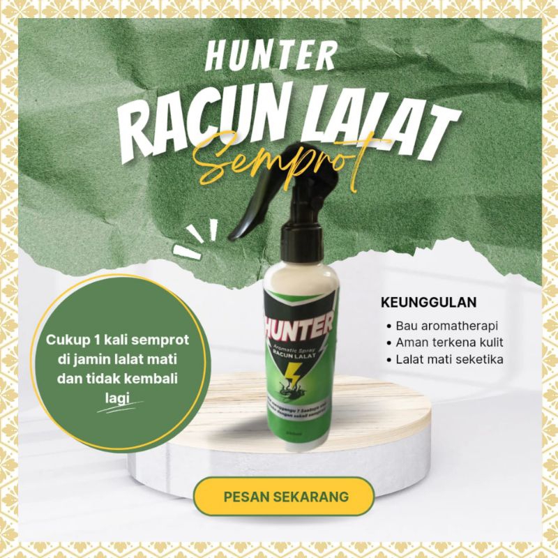 HUNTER RACUN SEMPROT PEMBUNUH PEMBASMI HAMA LALAT RACUN LALAT SEMPROT PEMBUNUH PEMBASMI LALAT RAYAP 