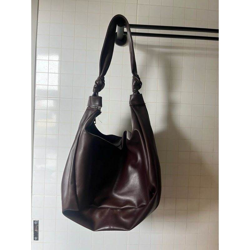 preloved brown leather bag