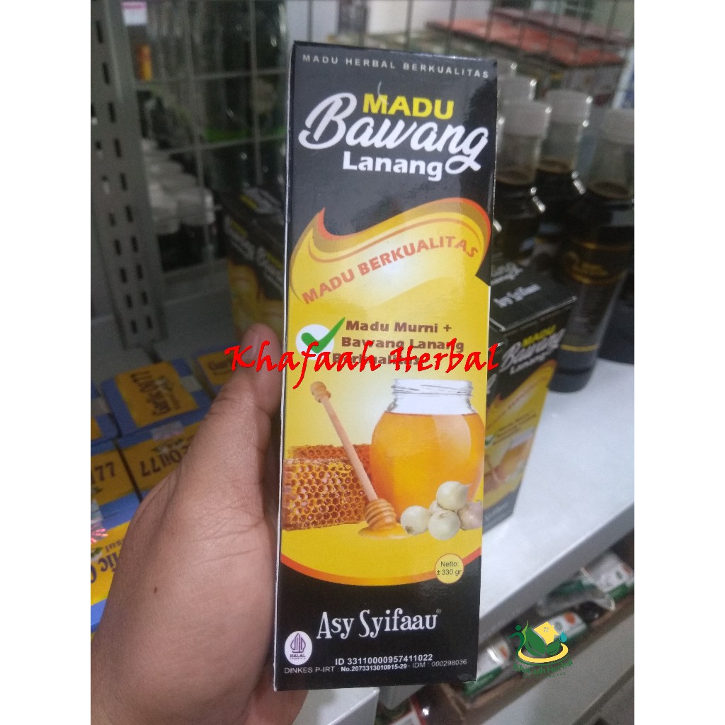 

Madu Bawang Lanang Asy-Syifaau Kemasan 330 gr Madu Bawang Lanang Tunggal Obat Flu Obat Herbal