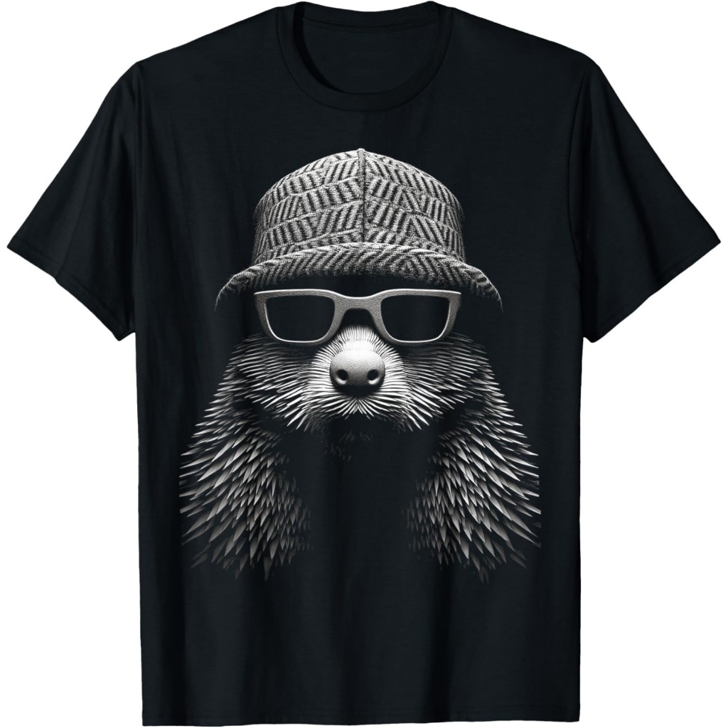 Potret Seni Hewan Berang-berang Motif Grafis Kaos Berang-berang