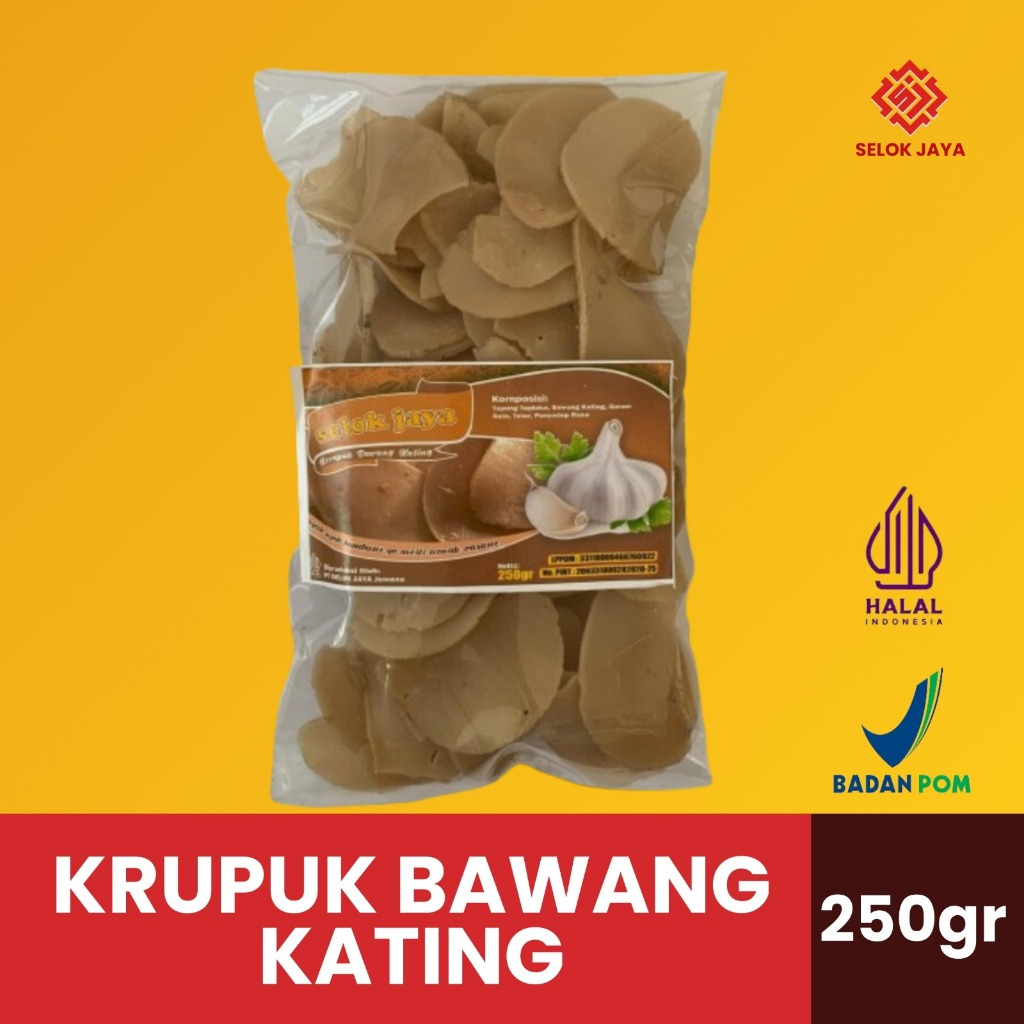 

KRUPUK BAWANG KATING 250gr SELOK JAYA