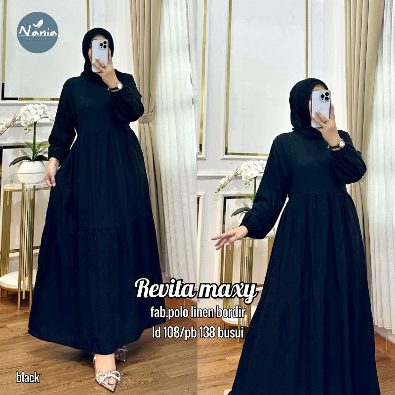 Nania Collection Revita Maxy|Gamis wanita terbaru 2025