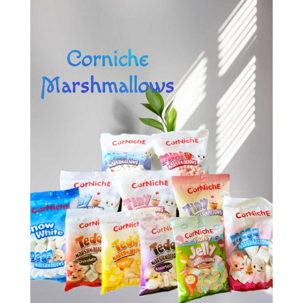 

.Snack Import I Corniche Marshmallows Mega Tiny Mini Teddy Fluffy Jelly Fruit ( DS Bgr )