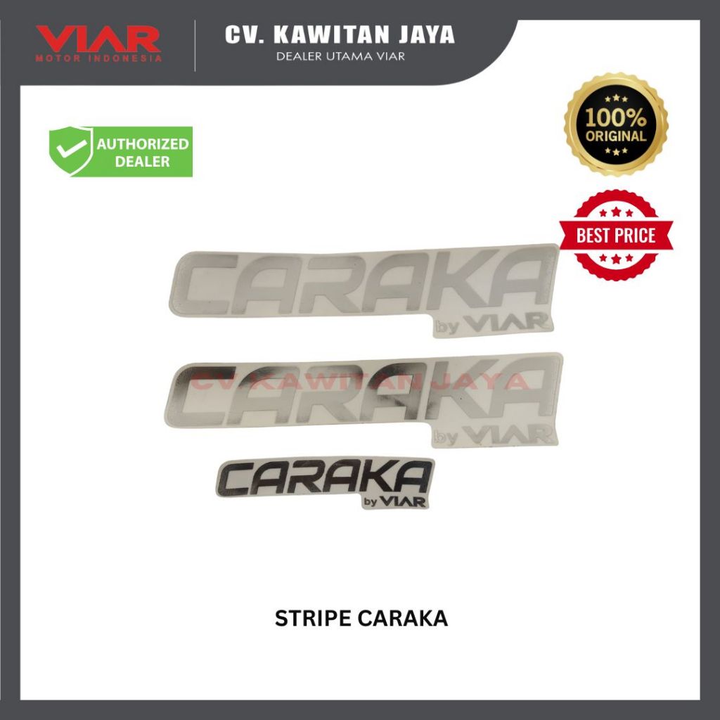 STIKER EBIKE VIAR CARAKA | STRIPE CARAKA