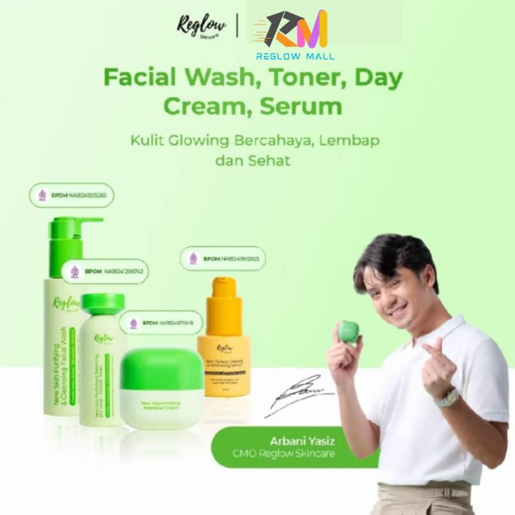 SKINCARE REGLOW dr SHINDY PAKET PLUS SERUM / REGLOW SKINCARE ORIGINAL / Reglow Glowing Skin Treatmen