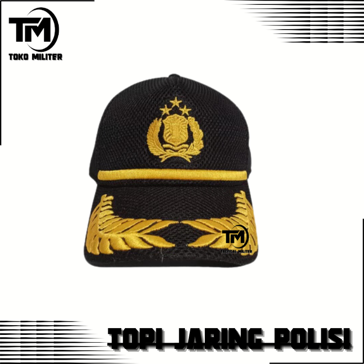 Topi import bahan berkualitas Velcro | Topi Army | Topi Tactical Topi baseball POLRI jaring double m