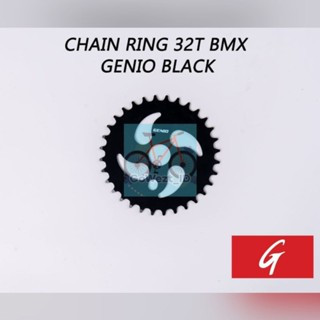 Piringan Gir Gear Crank Depan Chain Ring Sepeda Anak 32T 36T Genio Hitam Gir Langsung GT BMX | High 