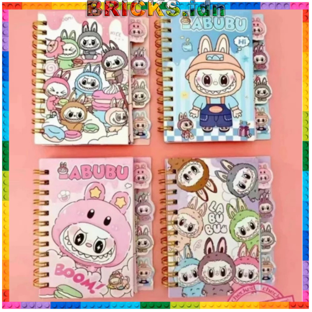

Notebook A7 Ring Buku Tulis Buku Catatan Note Cantik Lucu Karakter