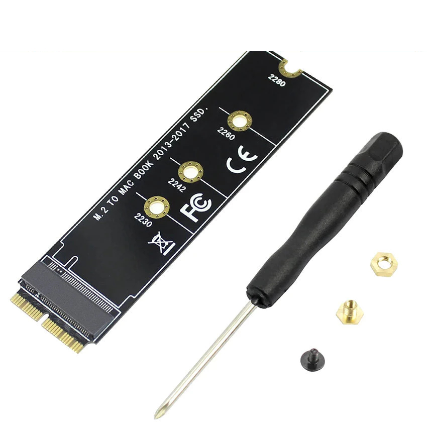 Adapter Nvme Pcie Macbook 2013 2014 2015 2016 2017 SSD Konverter Card