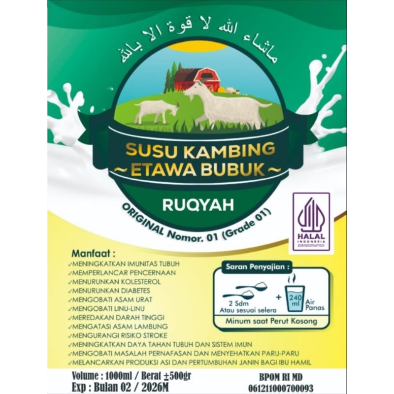 

susu kambing premium tanpa gula cocok untuk diabetes, darah tinggi, sesak nafas dan lainnya