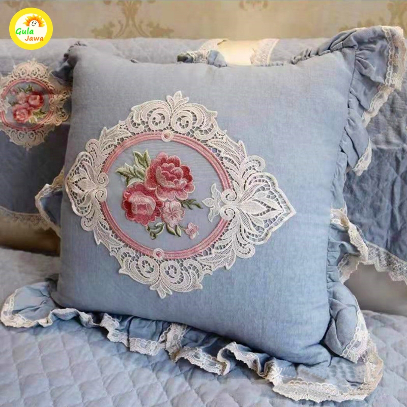 Aplikasi Bordir Bunga Mawar Lace Bordir Tempel Import