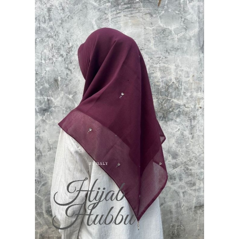Hijab HUBBU/ hijab paris/hijab segiempat/hijab kristal/hijab cantik