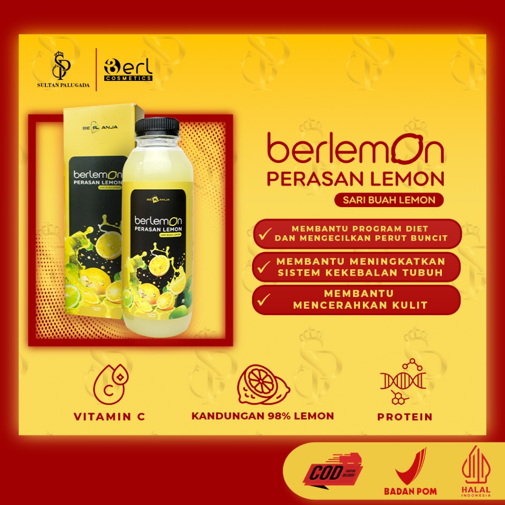 

LEMON PURE SARI LEMON MURNI 100% / BERLEMON BERLANJA B ERL COSMETICS ID