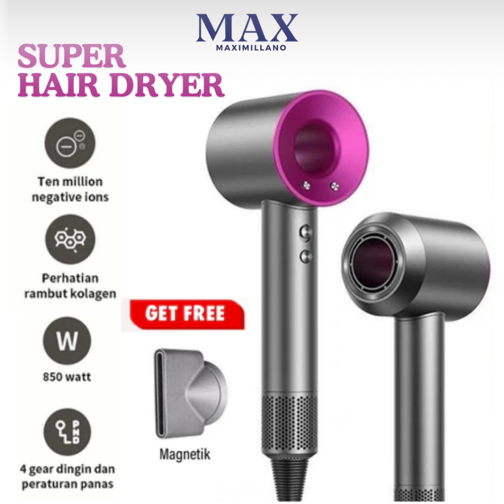 NEW Hair Dryer Multifungsi High Speed 3 Tingkat Suhu Hair Style Hair Dryer Salon Pengering Rambut