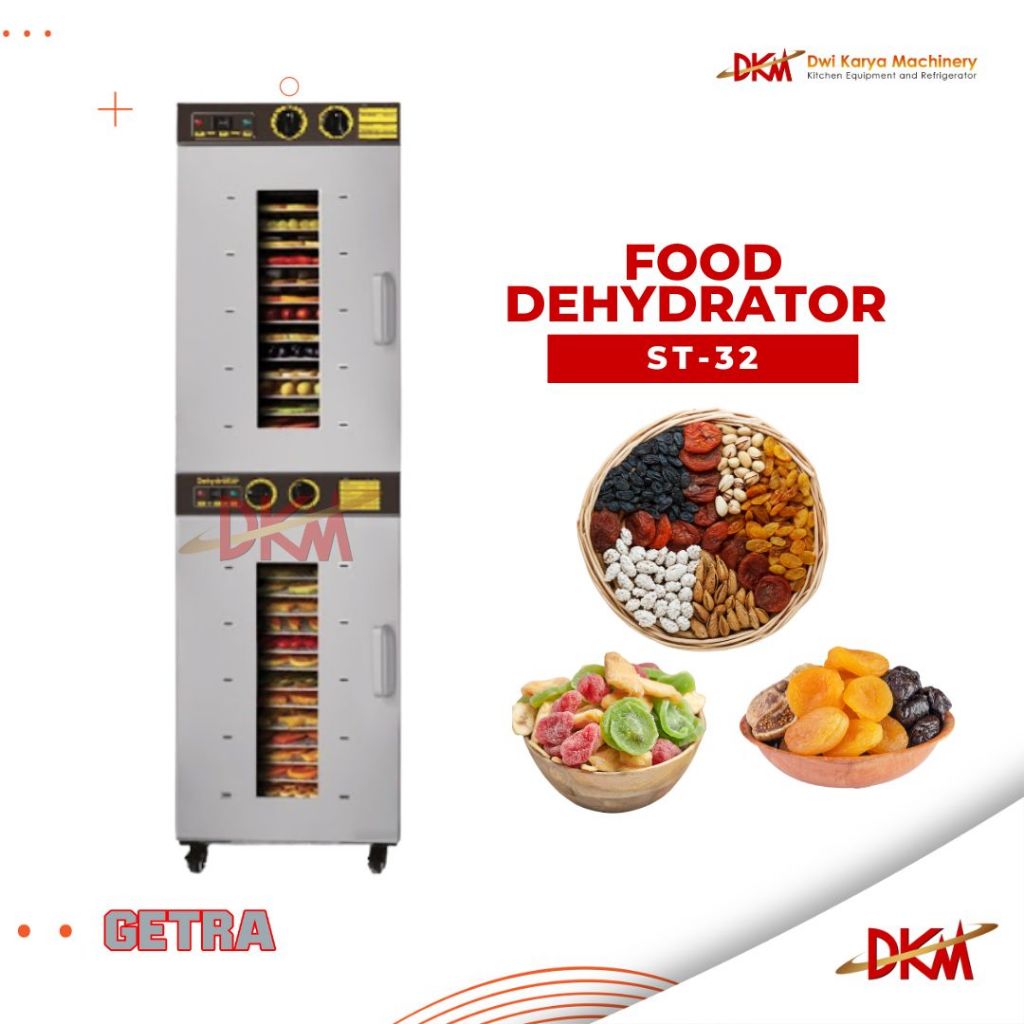 Getra ST-32 Food Dehydrator 32 Tray Stainless Steel Mesin Pengering Makanan