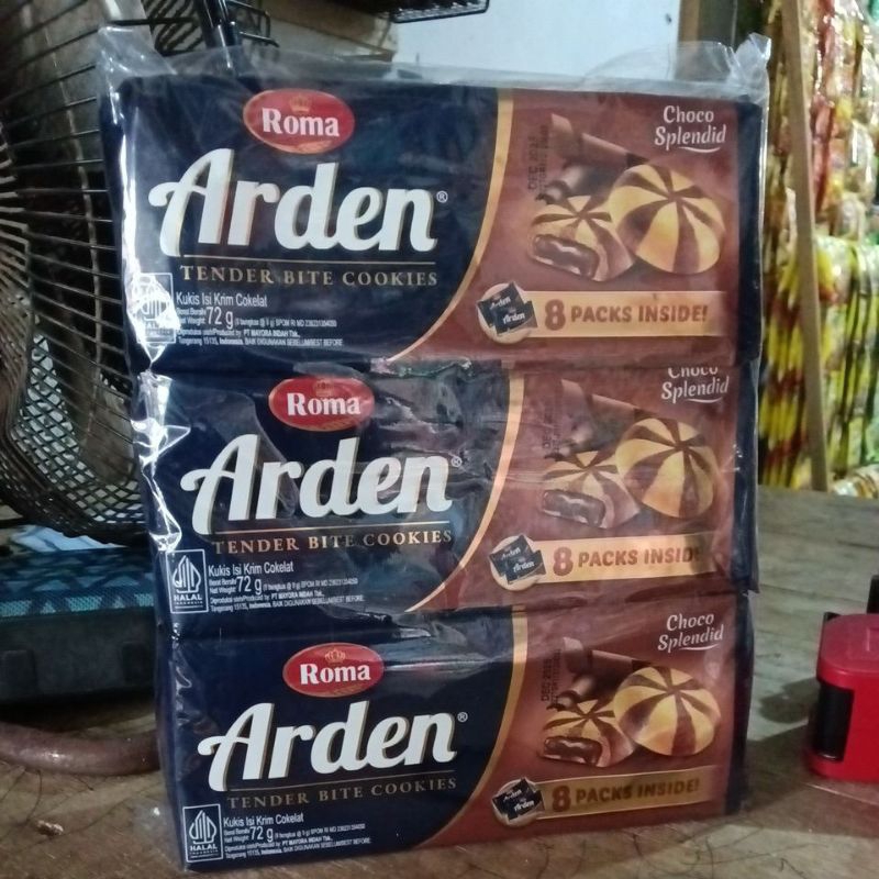 

Roma Arden 72gr Tender Bite Cookies Choco Splendid 8 Packs Inside