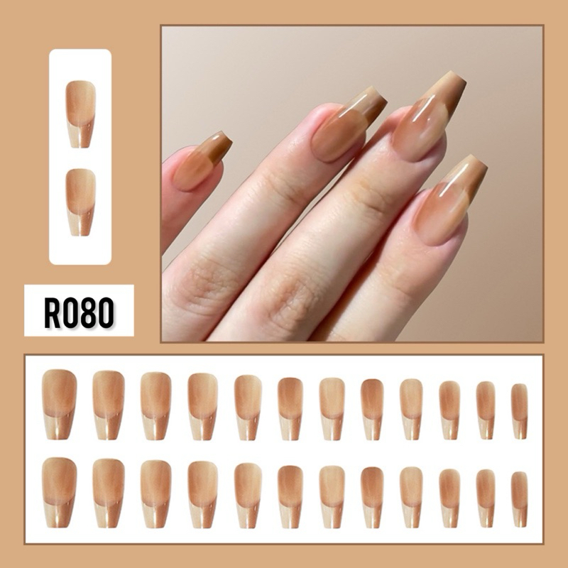 [FREE LEM/24pcs] KUKU PALSU GRADASI SOFT / KUKU PALSU PANJANG RUNCING