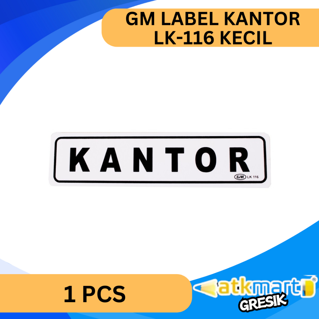 

GM LABEL AKRILIK TULISAN KANTOR LK-116 KECIL