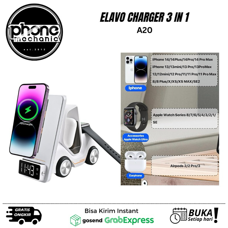 ELAVO WIRELESS CHARGER 3IN1