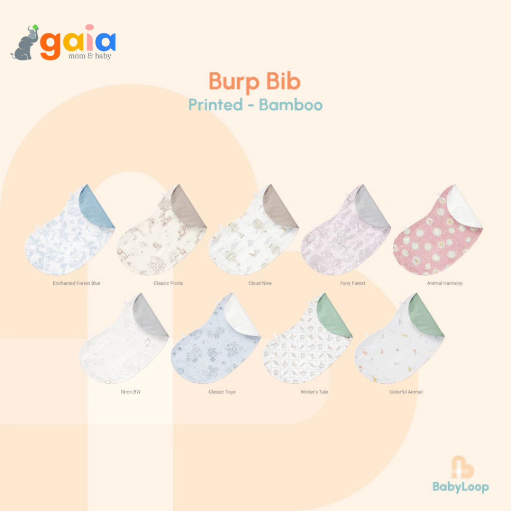 Baby Loop Burp Bib Bamboo