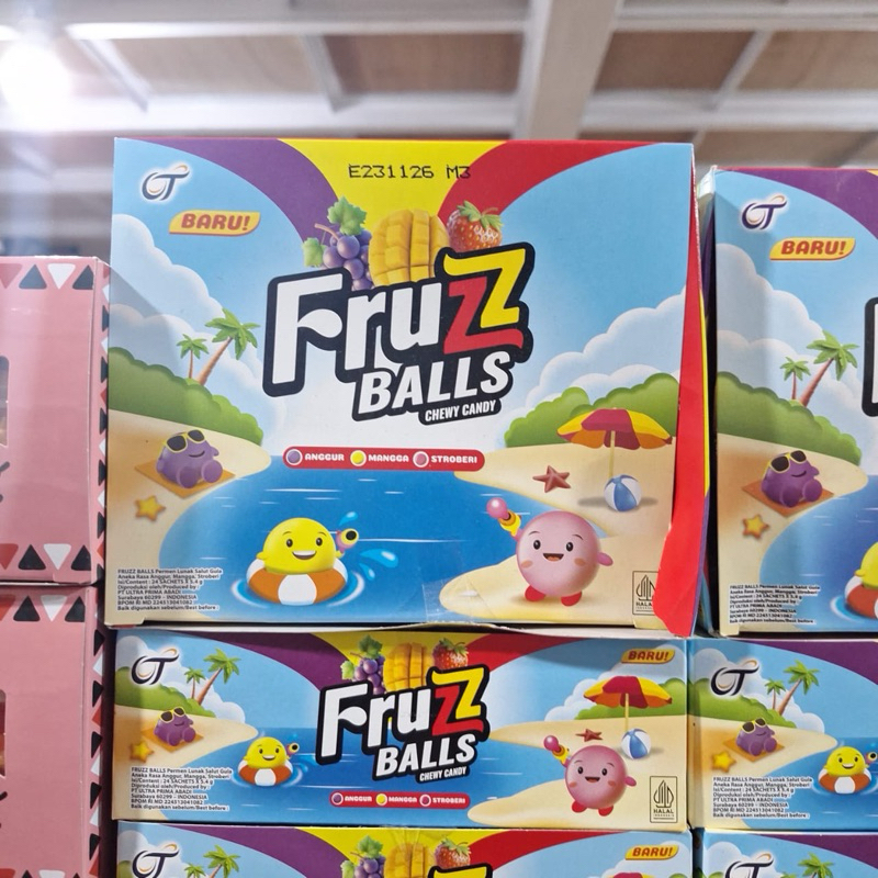 

FRUZZ Balls chewy candy box 24x5,4gr